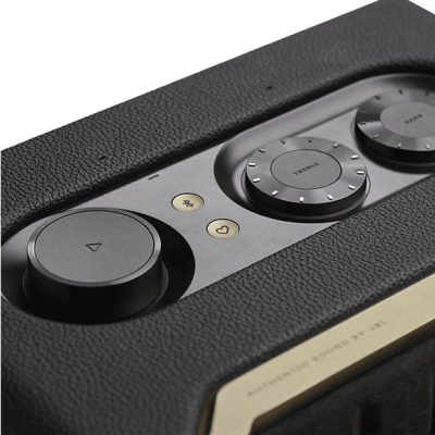 Altavoz bluetooth - JBL Authentics 200, 90W, Bluetooth, Wi-Fi, asistentes de voz Google y Alexa, diseño retro, Negro