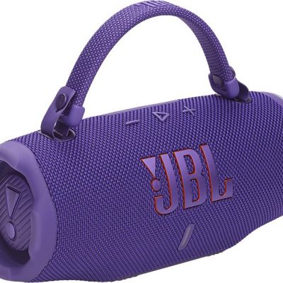 Altavoz bluetooth - JBL Charge 6, 45 W, Bluetooth, Hasta 24 horas + 4 horas con Playtime Boost, Resistente a golpes, agua y polvo, Morado