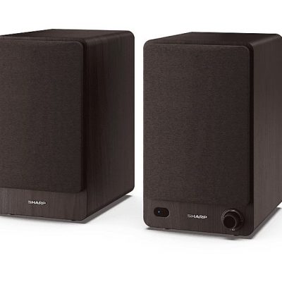 Altavoz de estantería - SHARP CP-SS30, 60 W, 2.0 canales, Bluetooth, Marrón