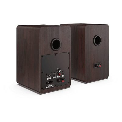 Altavoz de estantería - SHARP CP-SS30, 60 W, 2.0 canales, Bluetooth, Marrón