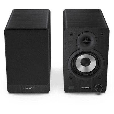 Altavoz de estantería - SHARP CP-SS30BK, 60 W, 2.0 canales, Bluetooth, Negro
