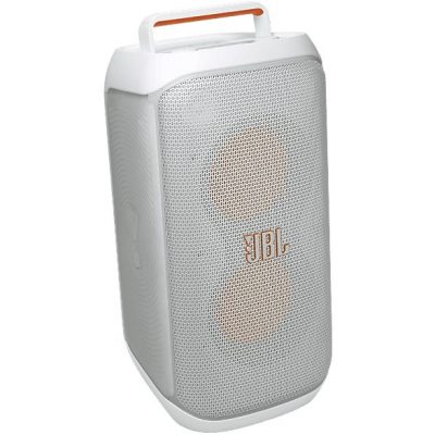 Altavoz de gran potencia - JBL PartyBox Club 120, Portátil para fiestas, Asa plegable, Bluetooth, Resistente salpicaduras, Autonomía 12h, 160W, Blanco