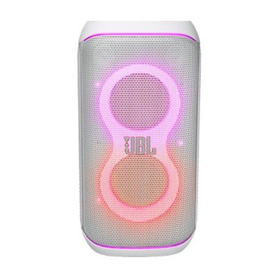 Altavoz de gran potencia - JBL PartyBox Club 120, Portátil para fiestas, Asa plegable, Bluetooth, Resistente salpicaduras, Autonomía 12h, 160W, Blanco