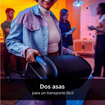 Altavoz de gran potencia - Sony SRS-XV500B, Inalámbrico para fiestas, Sonido potente, MEGA BASS, 25h batería, Portátil, Bluetooth, Karaoke y Guitarra