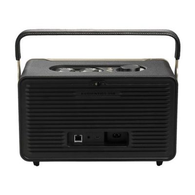 Altavoz estéreo - JBL Authentics 300, 100W, Bluetooth, Wi-Fi, asistentes de voz Google y Alexa, batería con autonomía 8h, diseño retro, Negro