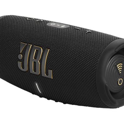Altavoz inalámbrico - JBL Charge 5 Wi-Fi, 40 W, Bluetooth, 20 horas autonomía, Bajos potentes, IP67, Negro