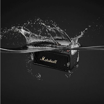 Altavoz inalámbrico - Marshall EMBERTON III, 76 W, Bluetooth, Autonomía 32 h, Micrófono, Black and Brass