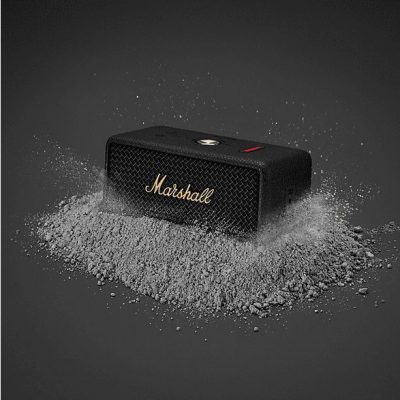 Altavoz inalámbrico - Marshall EMBERTON III, 76 W, Bluetooth, Autonomía 32 h, Micrófono, Black and Brass