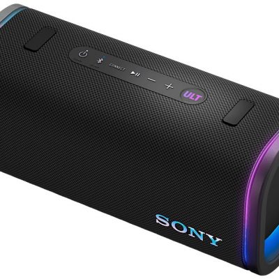 Altavoz inalámbrico - Sony ULT FIELD 5 (SRSULT50B), Bluetooth portátil, ULT POWER SOUND, 25 h, IP67, Resistente al agua, Correa, Con luces, Negro