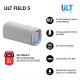 Altavoz inalámbrico - Sony ULT FIELD 5 (SRSULT50W), Bluetooth portátil, ULT POWER SOUND, 25 h, IP67, Resistente al agua, Correa, Con luces, Blanco