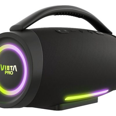 Altavoz inalámbrico - Vieta Thunder 2, 150 W, Bluetooth 5.3, 24 h autonomía, Resistencia al agua IPX6, Función True Wireless, Negro