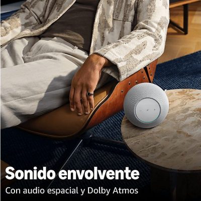 Altavoz inteligente - Amazon Echo Studio, Dolby Atmos, Omnisense, Blanco