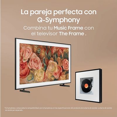Altavoz - Samsung MUSIC FRAME HW-LS60D/ZF, Bluetooth, 6 altavoces, Dolby Atmos inalámbrico, Negro