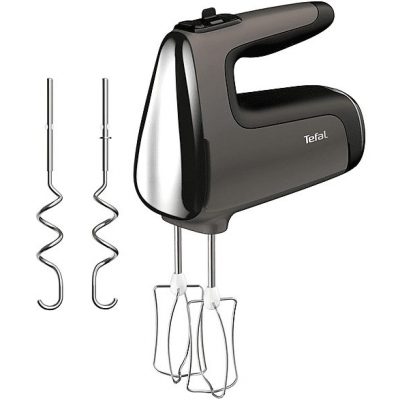 Amasadora de mano - TEFAL HT650E, 600 W, Totalmente variable velocidades, Plata