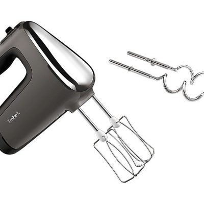 Amasadora de mano - TEFAL HT650E, 600 W, Totalmente variable velocidades, Plata