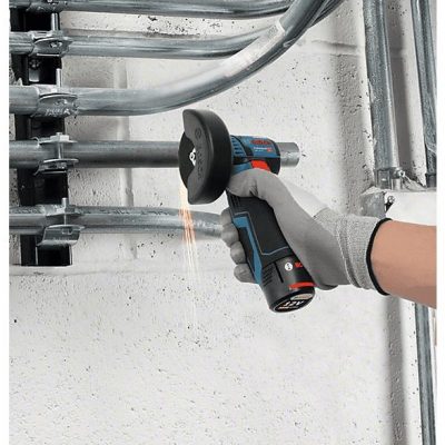 Amoladora  - GWS 12V-76 Professional BOSCH, Negro, Azul, Rojo