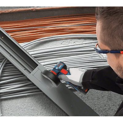 Amoladora  - GWS 12V-76 Professional BOSCH, Negro, Azul, Rojo