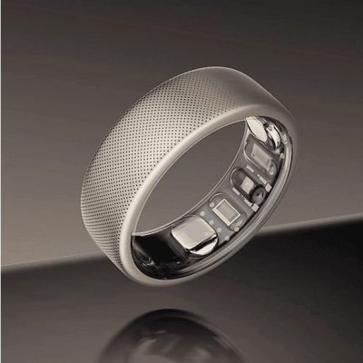 Anillo inteligente - Amazfit Helio Ring, 16.5 mAh, Talla 8, 10 ATM, 4 días Autonomía, Titanio