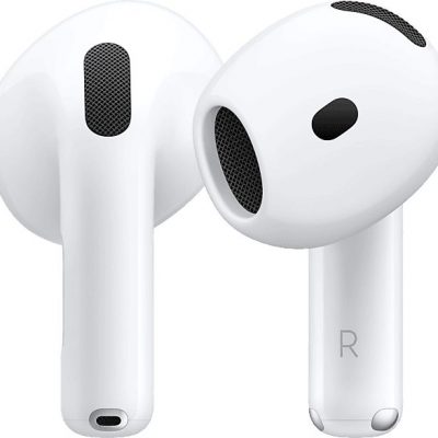 Apple AirPods 4 (2024 4ª gen), Inalámbricos, Bluetooth®, Estuche de carga USB-C, Chip H2, Siri, USB-C, Blanco