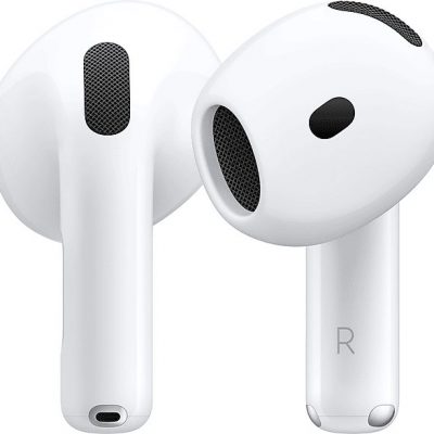 Apple AirPods 4 (2024 4ª gen), Inalámbricos, Bluetooth®, Estuche de carga USB-C, Chip H2, Siri, USB-C, Blanco