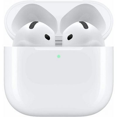 Apple AirPods 4 con Cancelación Activa de Ruido (2024 4ª gen), Inalámbricos, Bluetooth®, Estuche de carga USB-C con altavoz, Chip H2, Siri, Blanco