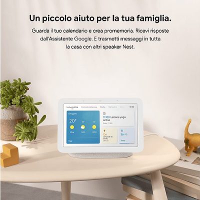 Asistente inteligente - GOOGLE Nest Hub, Bluetooth, Google Assistant, Carbón