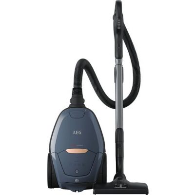 Aspirador con bolsa - AEG 900 401 124, 600 W, Potencia de succión 500 AirWatt, Depósito 3,5 l, Azul