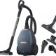 Aspirador con bolsa - AEG 900 401 124, 600 W, Potencia de succión 500 AirWatt, Depósito 3,5 l, Azul