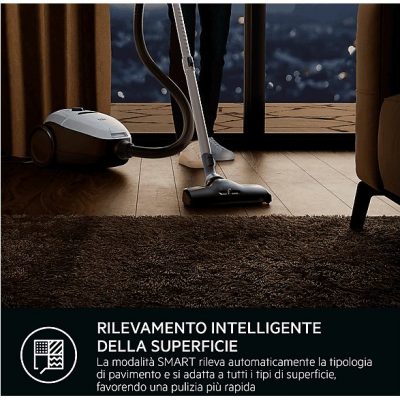 Aspirador con bolsa - AEG 900258506, 600 W, Depósito 3,5 l, Gris