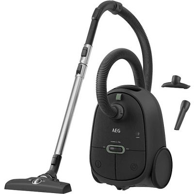Aspirador con bolsa - AEG AB61C1OKO, 850 W, Potencia de succión 232 W, Depósito 3,5 l, Gris