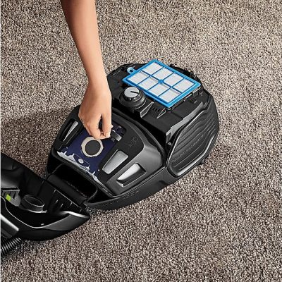 Aspirador con bolsa - AEG VX6-2-ÖKOX, 800 W, Potencia de succión 230 AirWatt, Depósito 3,5 l, Negro