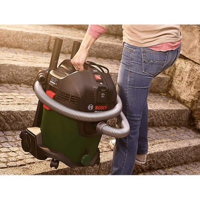 Aspirador con bolsa - BOSCH AdvancedVac 20 (Incluye accesorios), 1200 W, Potencia de succión 300 W, Depósito 16,8 l, Verde