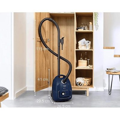 Aspirador con bolsa - BOSCH AKLBB1670809438, 600 W, Depósito 4 l, Azul