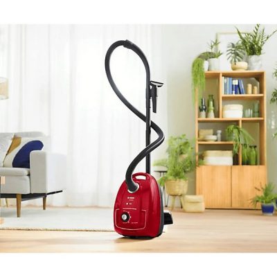 Aspirador con bolsa - BOSCH AKLBB1670810012, 600 W, Depósito 4 l, Rojo