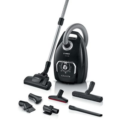 Aspirador con bolsa - BOSCH AKLBB1670810431, 650 W, Depósito 5 l, Negro
