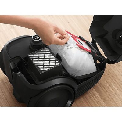 Aspirador con bolsa - BOSCH AKLBB1726190872, 600 W, Depósito 3,5 l, Negro