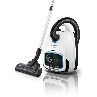 Aspirador con bolsa - BOSCH BGB6SIL1, 700 W, Depósito 4 l, Blanco