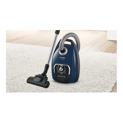 Aspirador con bolsa - BOSCH BGB75X494, 650 W, Depósito 5 l, Azul