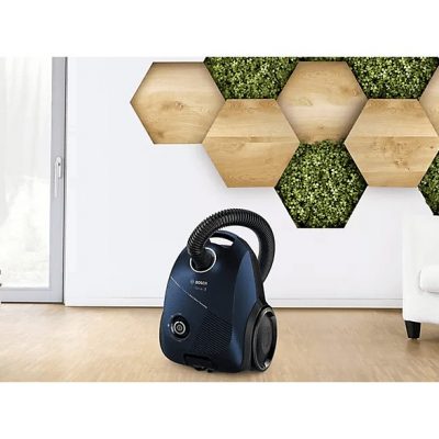 Aspirador con bolsa - BOSCH BGBS2BU1T, 850 W, Depósito 3,5 l, Negro