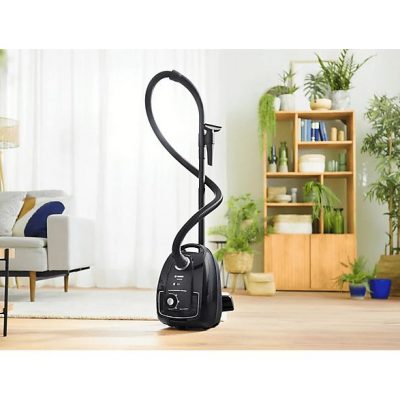 Aspirador con bolsa - BOSCH BGL38BA2H, 600 W, Depósito 4 l, Negro