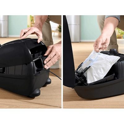 Aspirador con bolsa - BOSCH BGL38BA2H, 600 W, Depósito 4 l, Negro