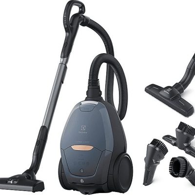 Aspirador con bolsa - ELECTROLUX 900 401 106, 600 W, Potencia de succión 600 W, Depósito 3,5 l, Azul