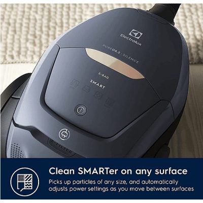 Aspirador con bolsa - ELECTROLUX 900 401 106, 600 W, Potencia de succión 600 W, Depósito 3,5 l, Azul