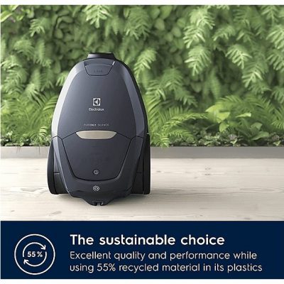 Aspirador con bolsa - ELECTROLUX 900 401 106, 600 W, Potencia de succión 600 W, Depósito 3,5 l, Azul