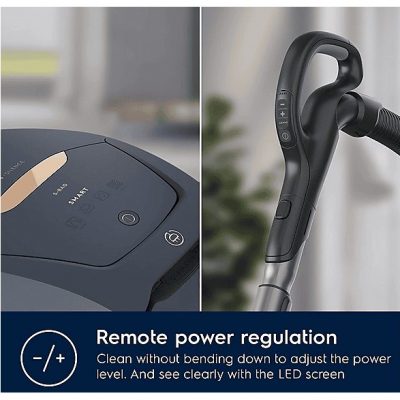 Aspirador con bolsa - ELECTROLUX 900 401 106, 600 W, Potencia de succión 600 W, Depósito 3,5 l, Azul