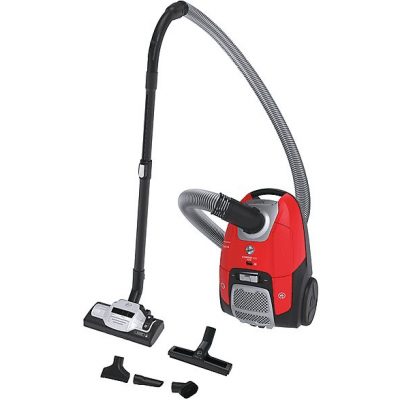 Aspirador con bolsa - HOOVER 39002267, 700 W, Depósito 3,5 l, Rojo