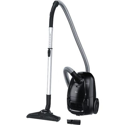 Aspirador con bolsa - HOOVER HE105HM 011, 700 W, Depósito 2,5 l, Negro