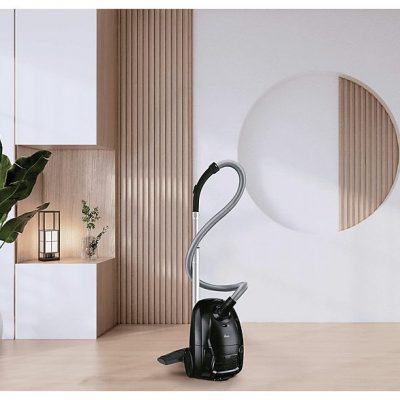 Aspirador con bolsa - HOOVER HE105HM 011, 700 W, Depósito 2,5 l, Negro