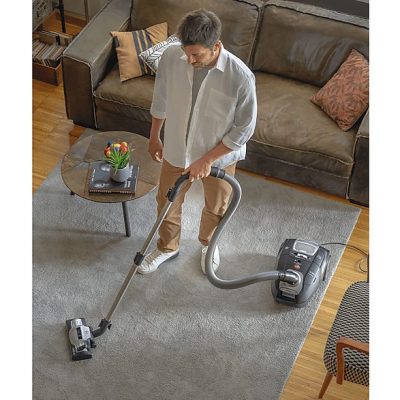 Aspirador con bolsa - HOOVER HE520PET 011, 700 W, Potencia de succión 61 W, Depósito 3,5 l, Negro