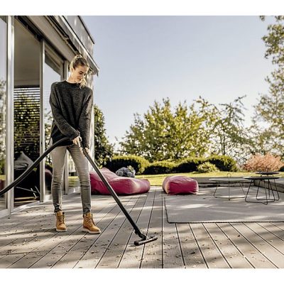 Aspirador con bolsa - KARCHER 1.628-425.0, 1000 W, Depósito 15 l, Acero inoxidable, Amarillo